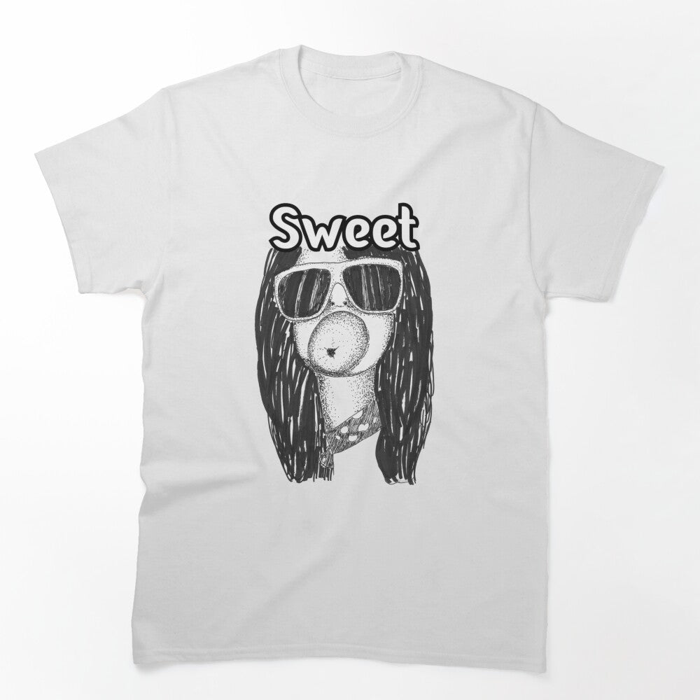 Sweet British Glam Rock Bubblegum Cartoon Shirt
