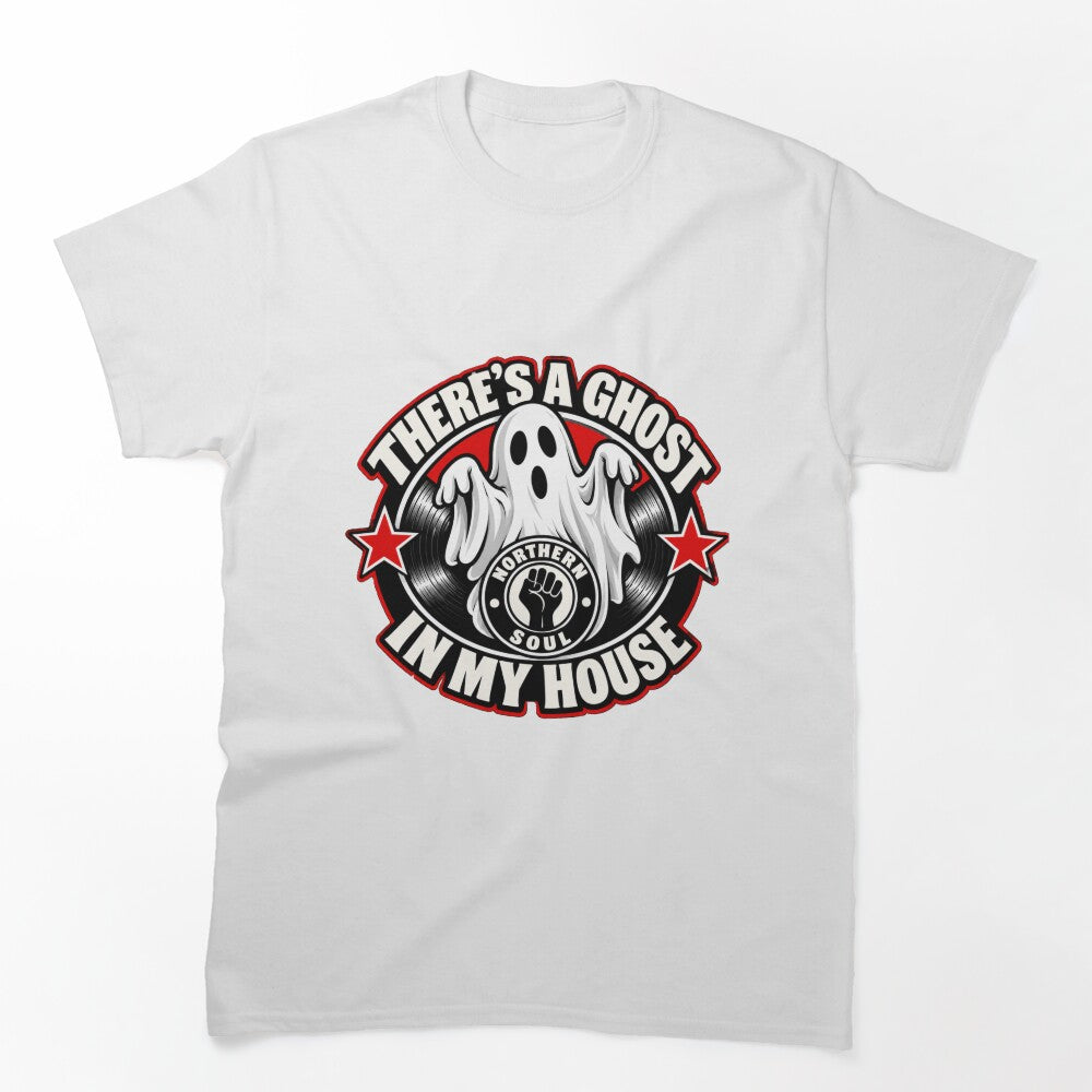 Ghost House Northern Soul Fist Vinyl Emblem Shirt