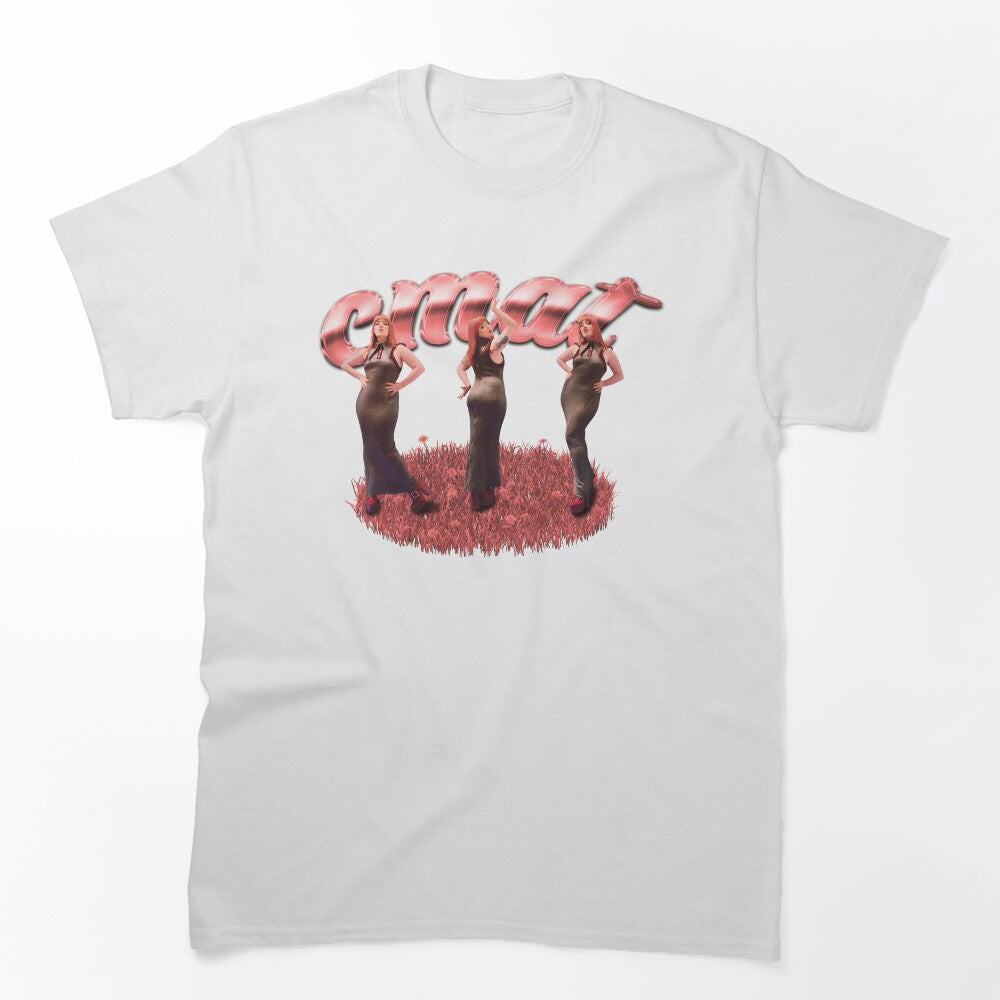 Singer With Glow Pink Typography Shirt