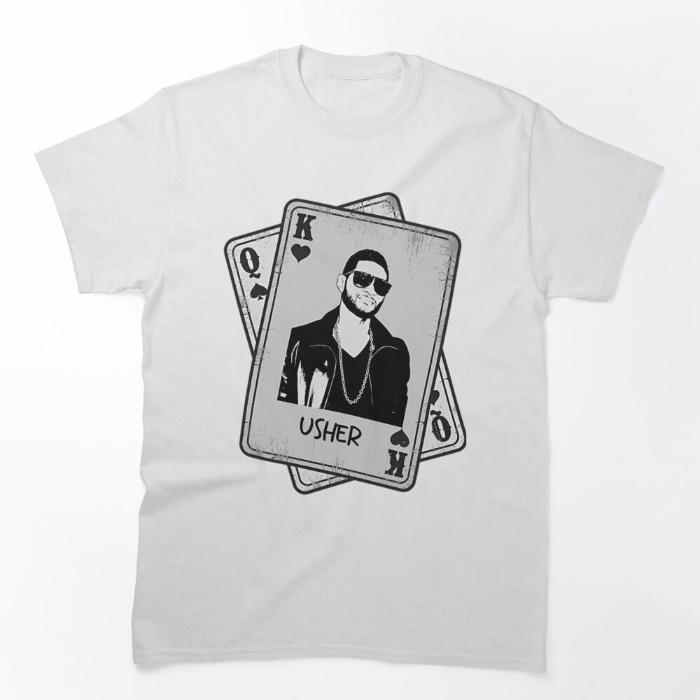Usher Playing Cards R&B Portrait Design Shirt