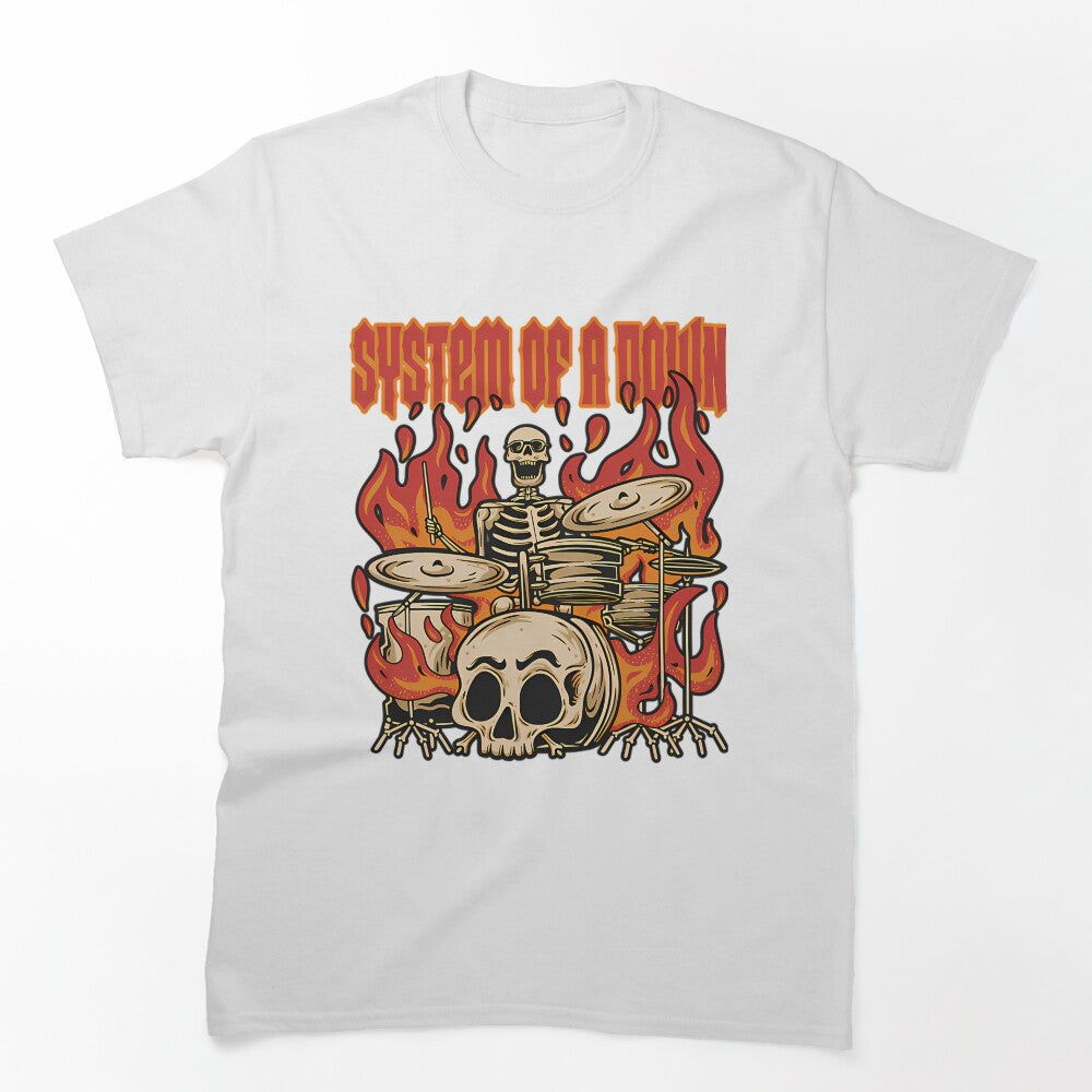 Rock Concert Music Band SoaD Vintage Metal Shirt