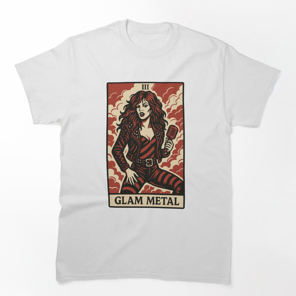 Glam Metal Tarot Card Fierce Flashy And Loud Shirt