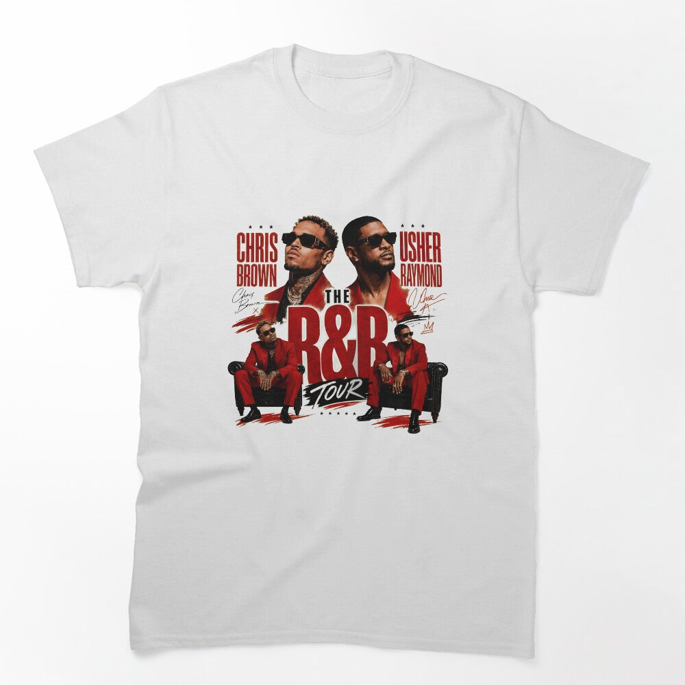 Chris Brown Usher R&B Tour Shirt