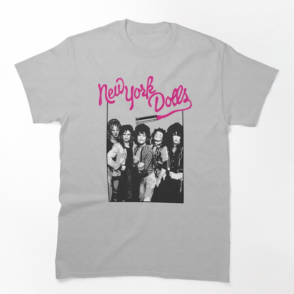 Portrait Under Hot Pink Script Shirt