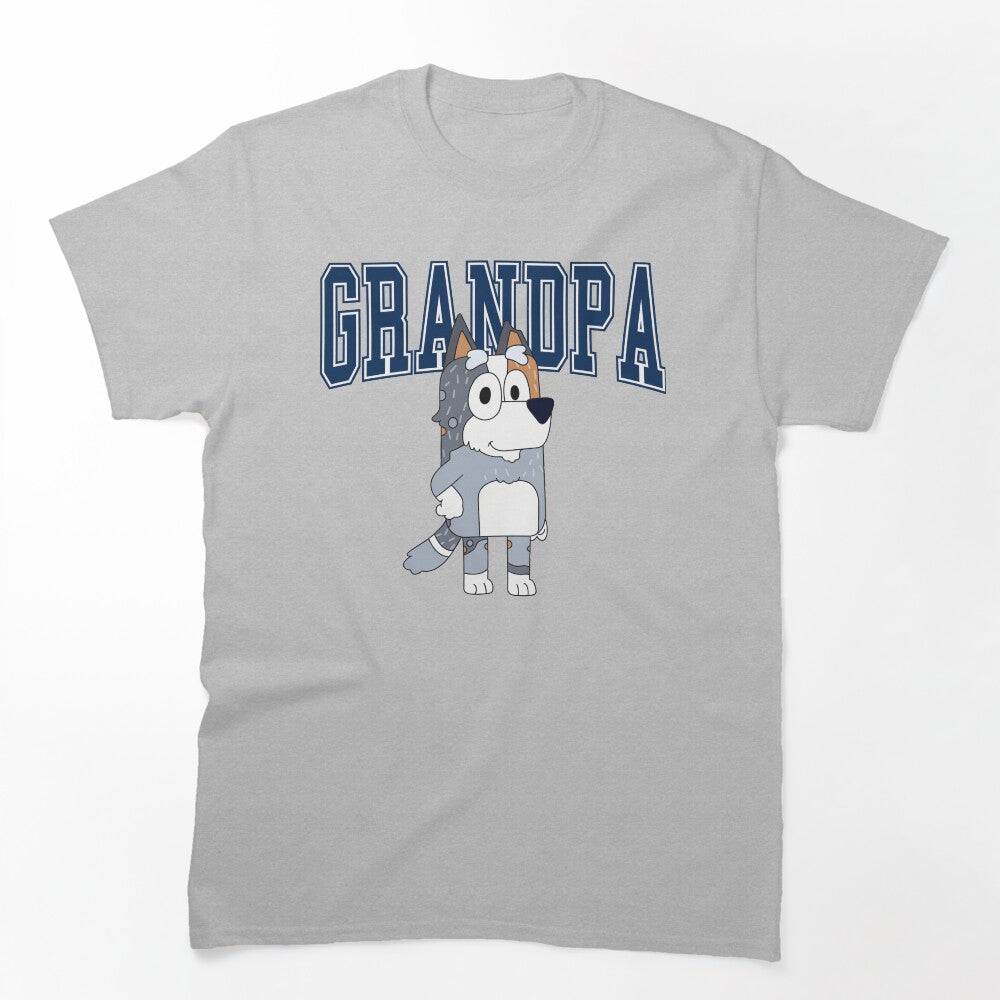 Grandpa Dog Character Varsity Shirt