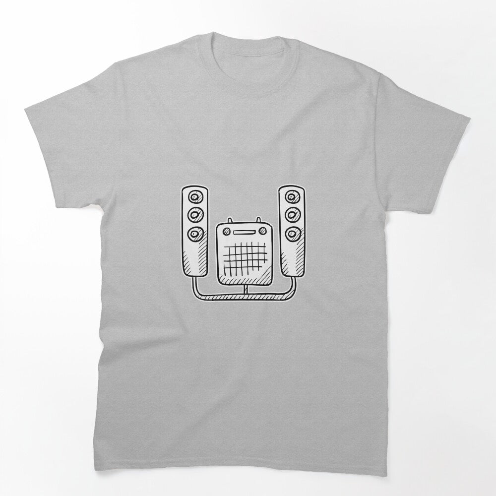 An Amplifier Connected To Concert Speakers Shirt