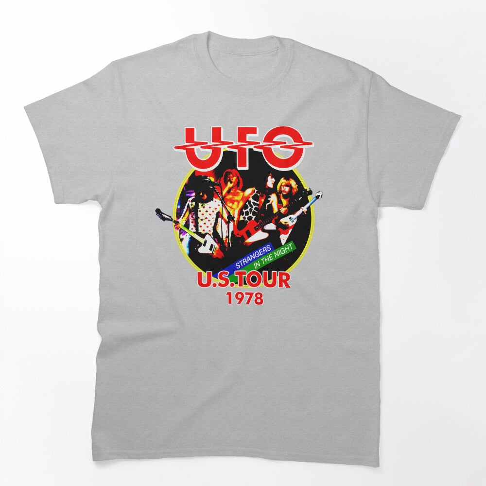 UFO Band Strangers In The Night 1978 Tour Graphic Shirt