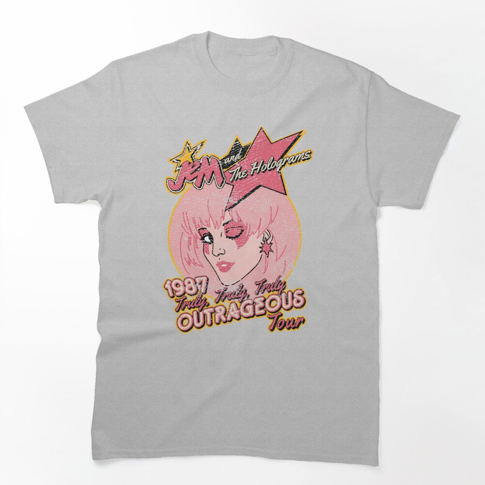 Jem And The Holograms Tour- Distressed Shirt