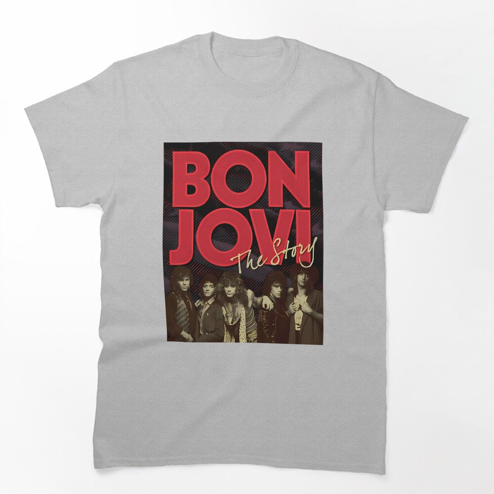 Jovi The Story Band Portrait Red Bold Shirt
