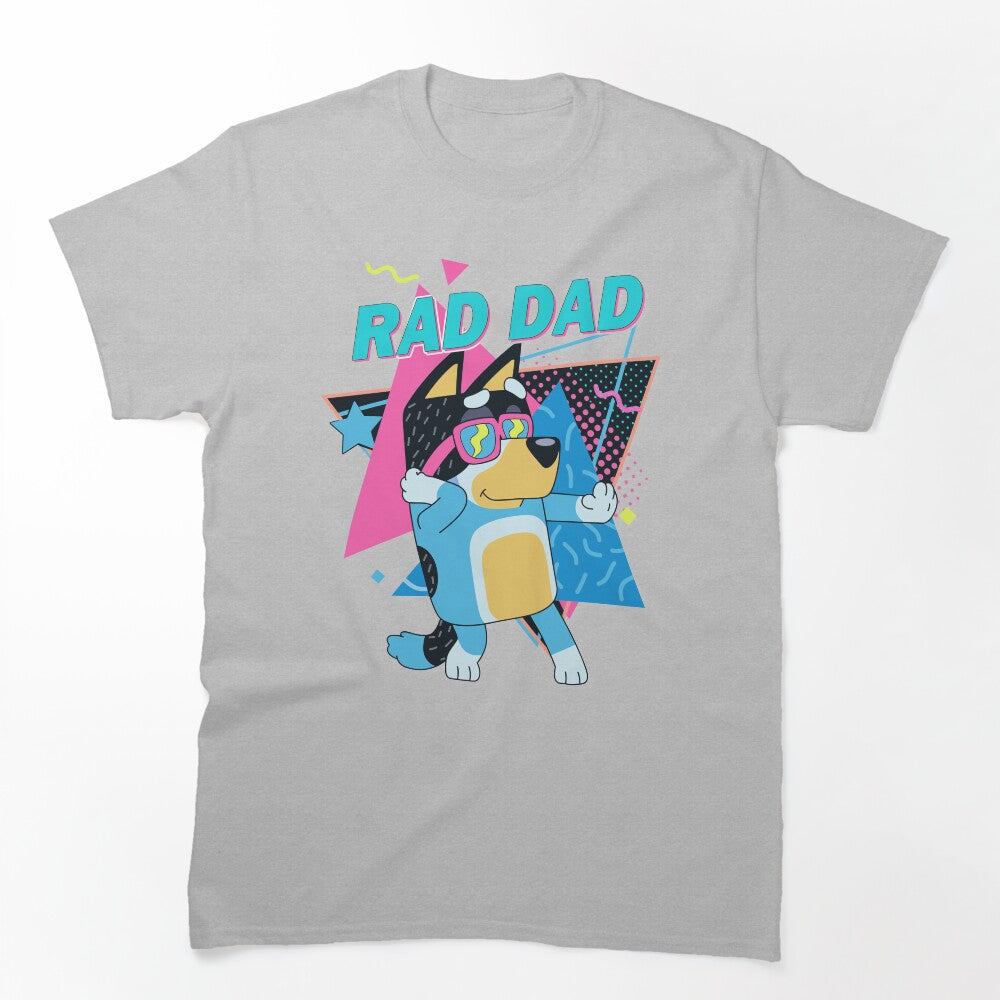 Rad Dad Dog Character Vibrant Shirt
