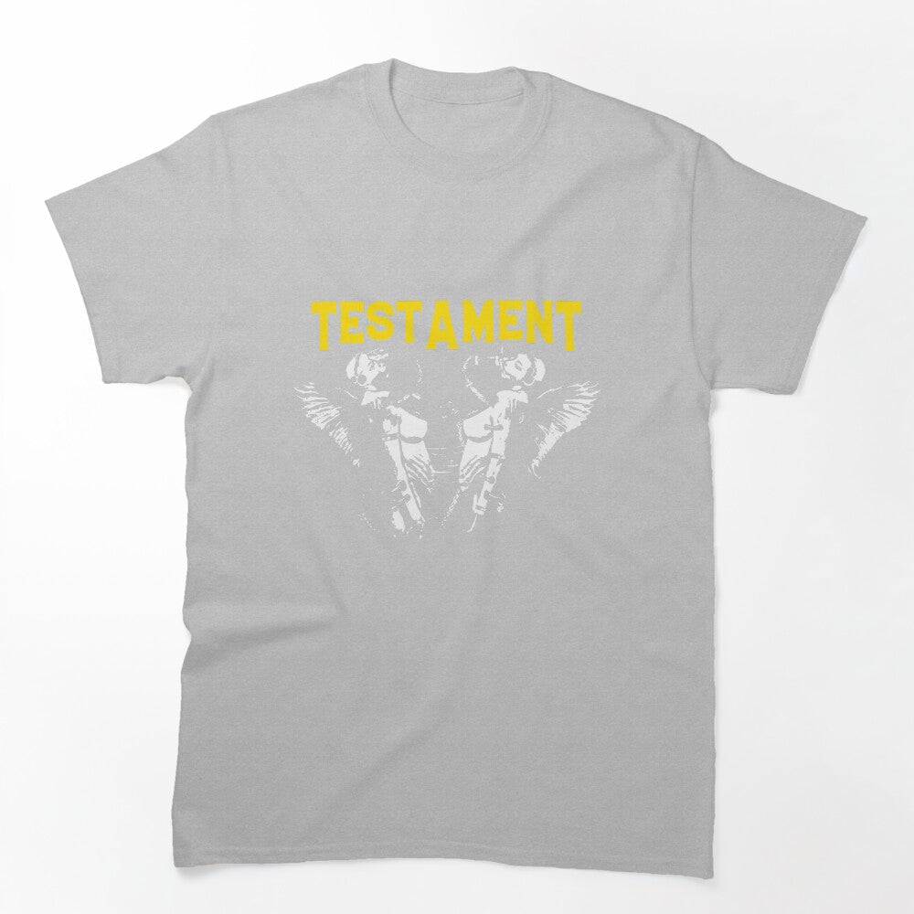 Yellow Typography Groove Metal Band Shirt