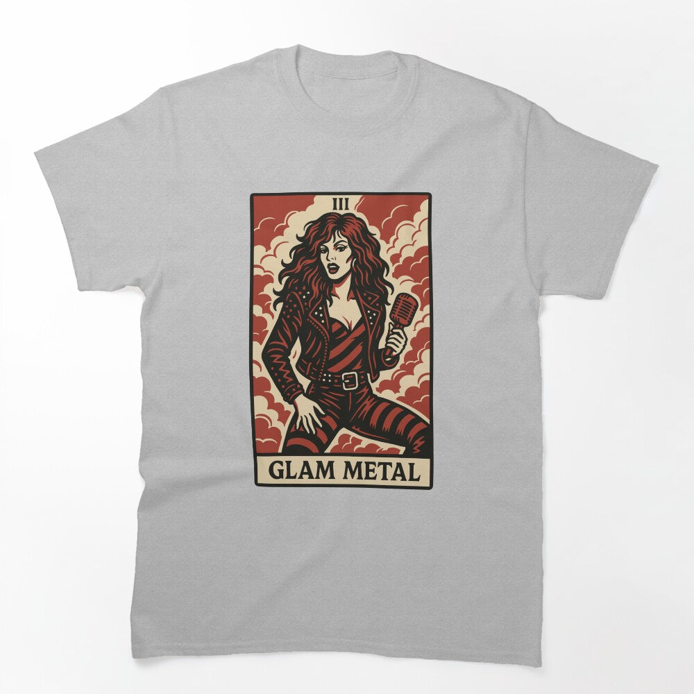 Glam Metal Tarot Card Fierce Flashy And Loud Shirt