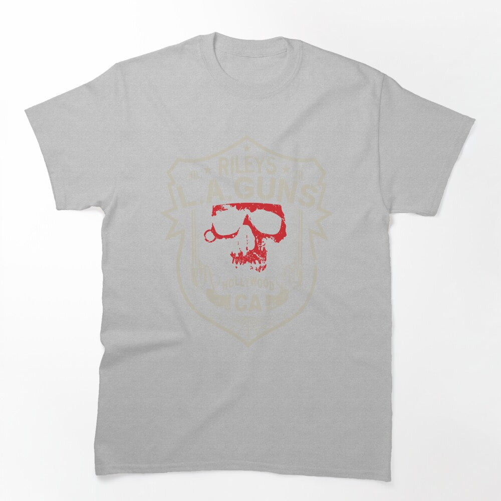 Riley's L A GUNS Official Logo Red Skull By TheKellyNickels Shirt