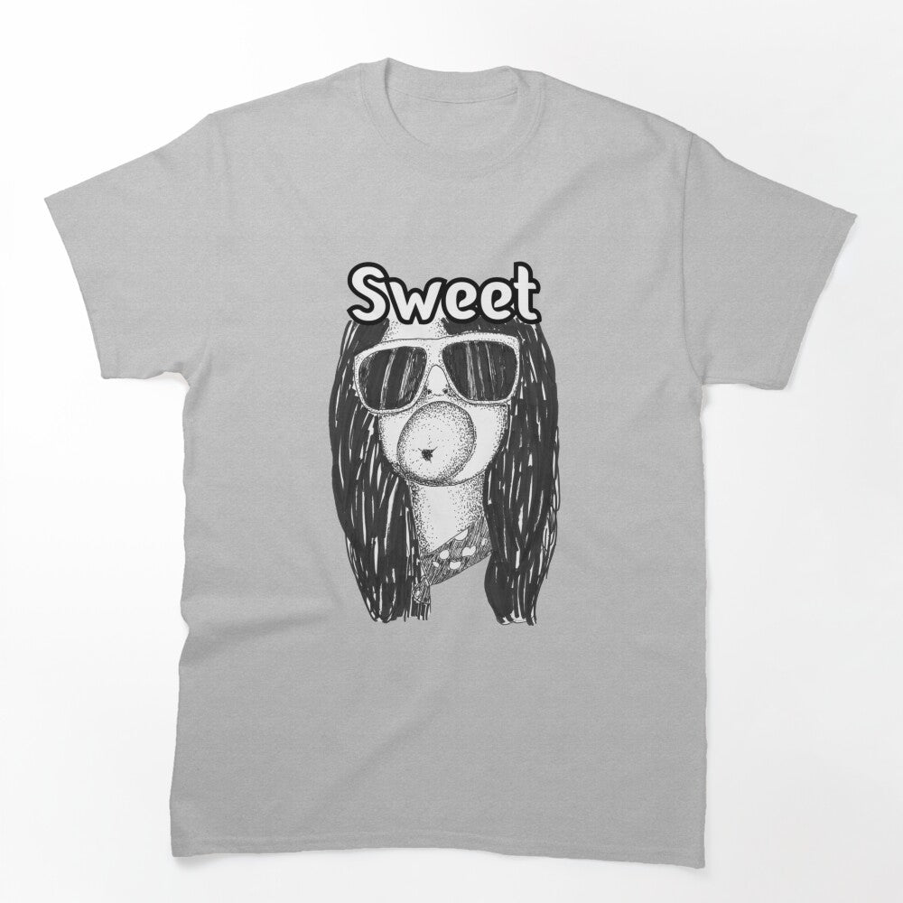 Sweet British Glam Rock Bubblegum Cartoon Shirt