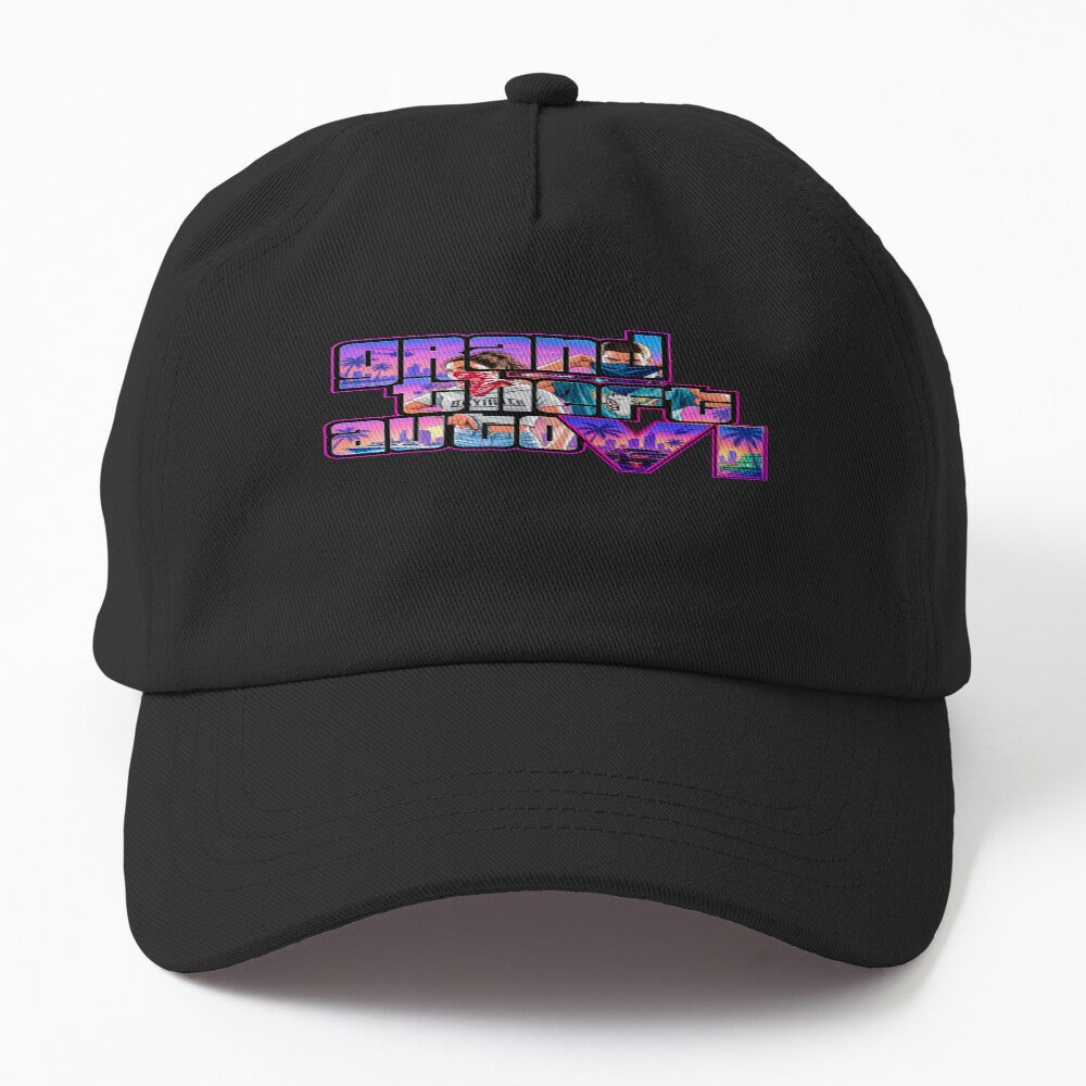 GTA 6 Vice City Fan Art GTA VI Miami Neon Retro Grand Theft Auto 6 Hat