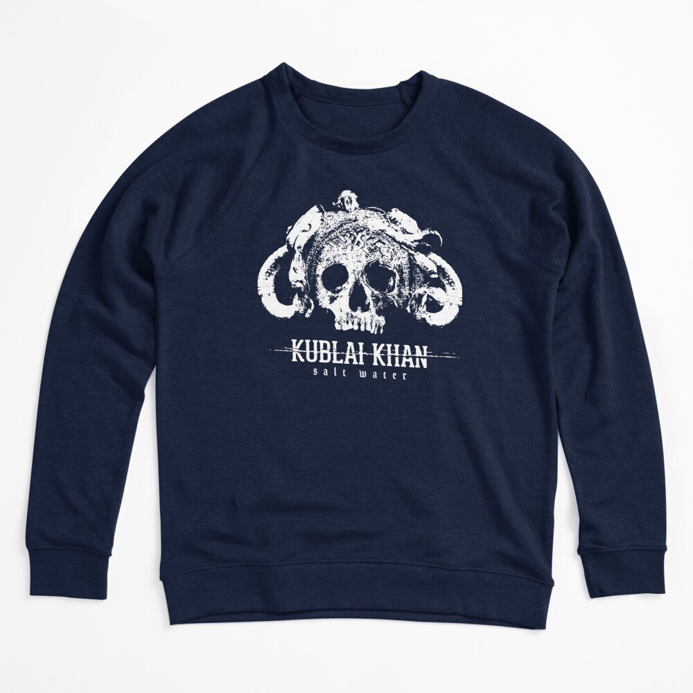 Detailed White Horned Skull Symbol Shirt