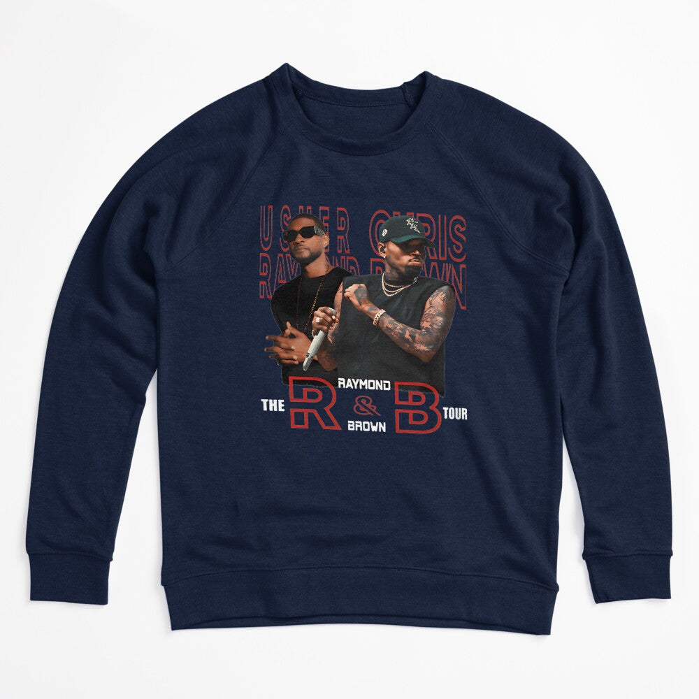 Usher And Chris Brown R&B Tour Inspired Graphic Design Shirt