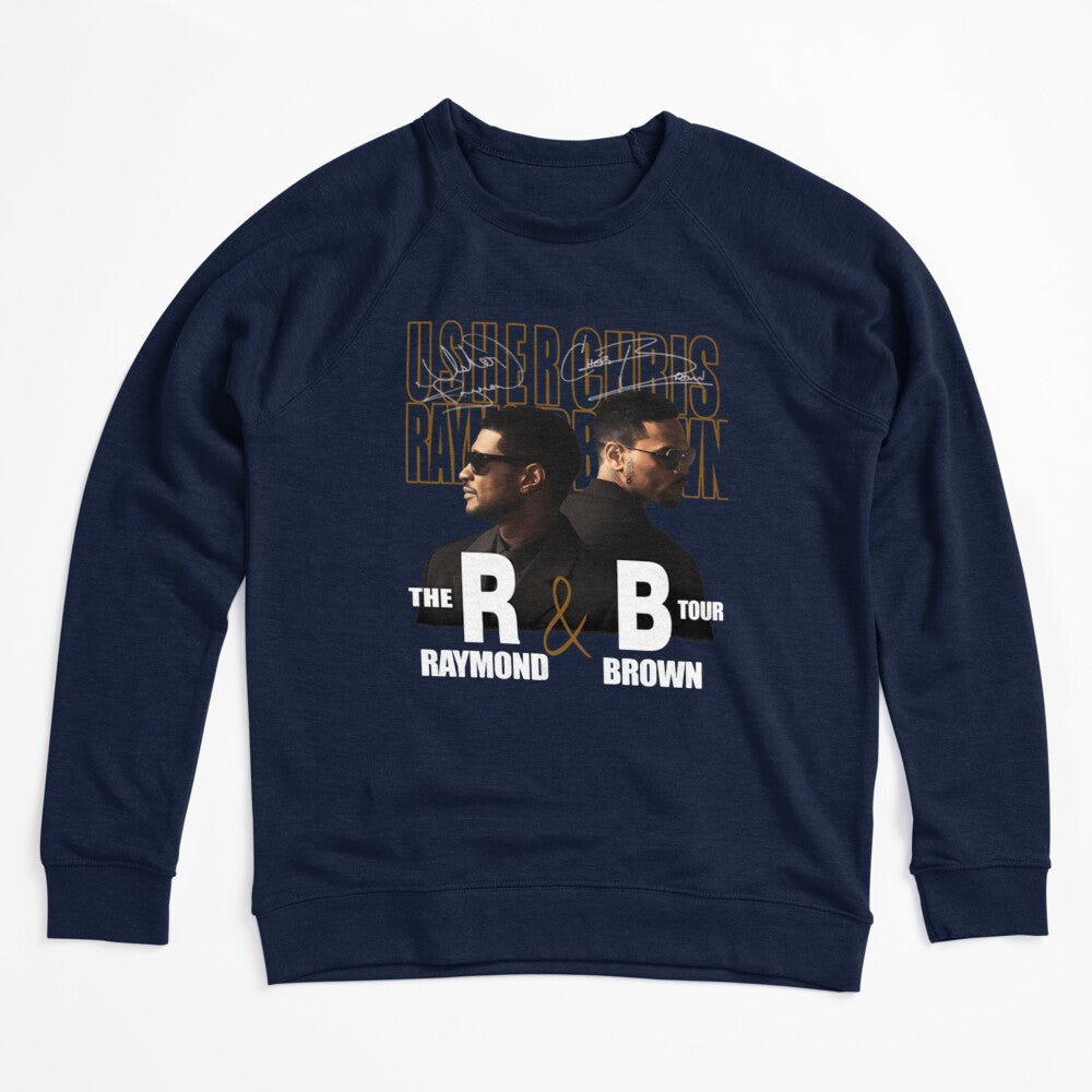 Usher Chris Brown R&B Tour Collage Design Shirt