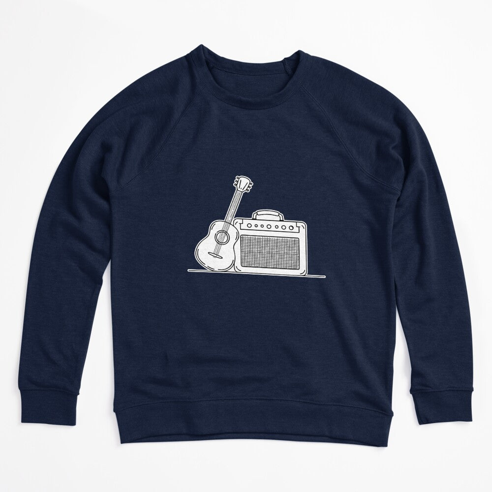 Illustration Of An Amplifier Placed Next To A Guitar Shirt