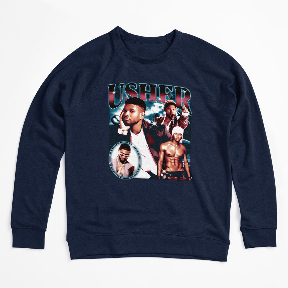 Usher 90s R&B Superstar Collage Design Shirt