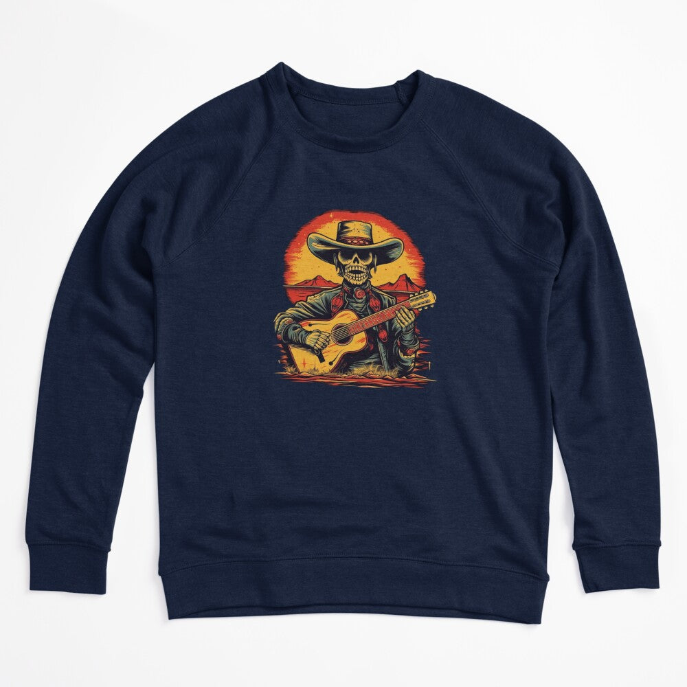 Western Skeleton Cowboy Playing Guitar Shirt