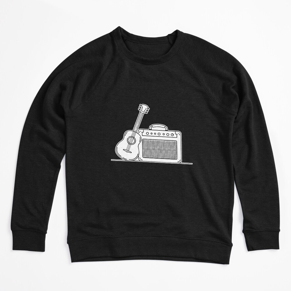 Illustration Of An Amplifier Placed Next To A Guitar Shirt