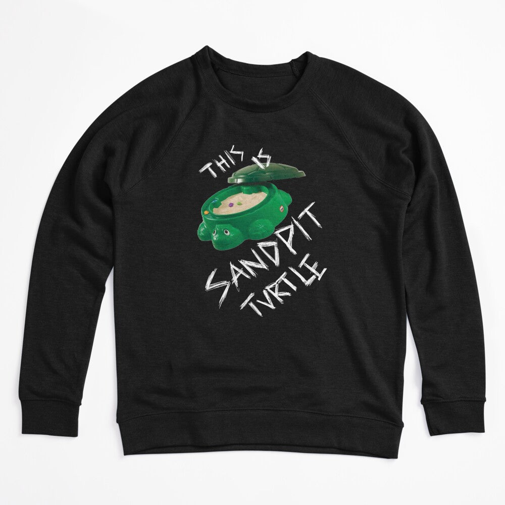This Is Sandpit Turtle - Bmth Meme - White On Black Shirt