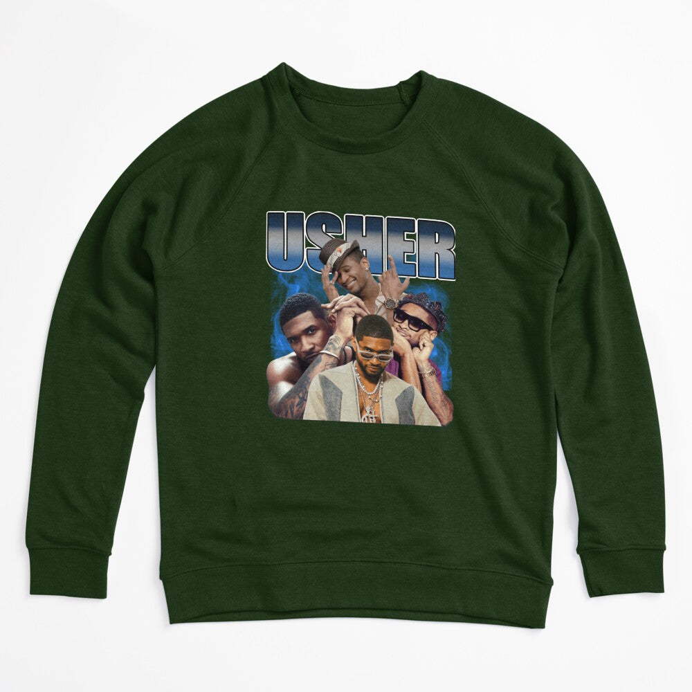 Usher Retro R&B Portrait Collage Shirt