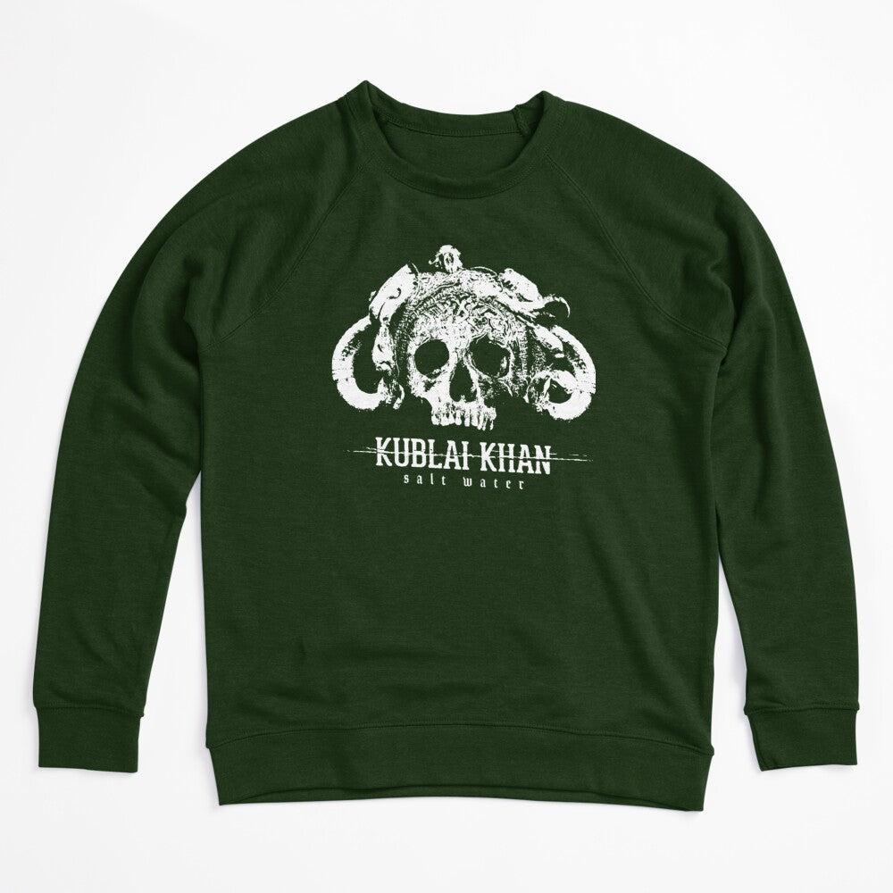 Detailed White Horned Skull Symbol Shirt