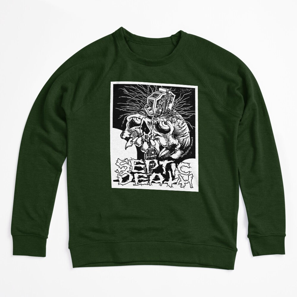 Pushead Septic Death Guitar Neck Thru Skull Shirt