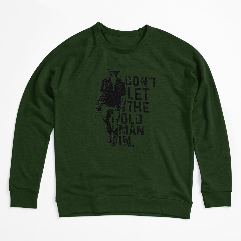 Man In Vintage Walking With A Guitar Shirt