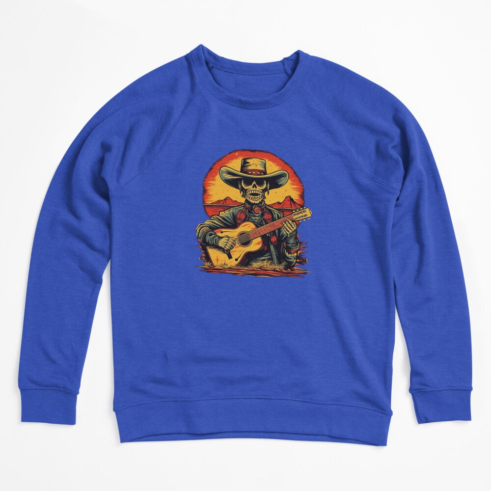 Western Skeleton Cowboy Playing Guitar Shirt