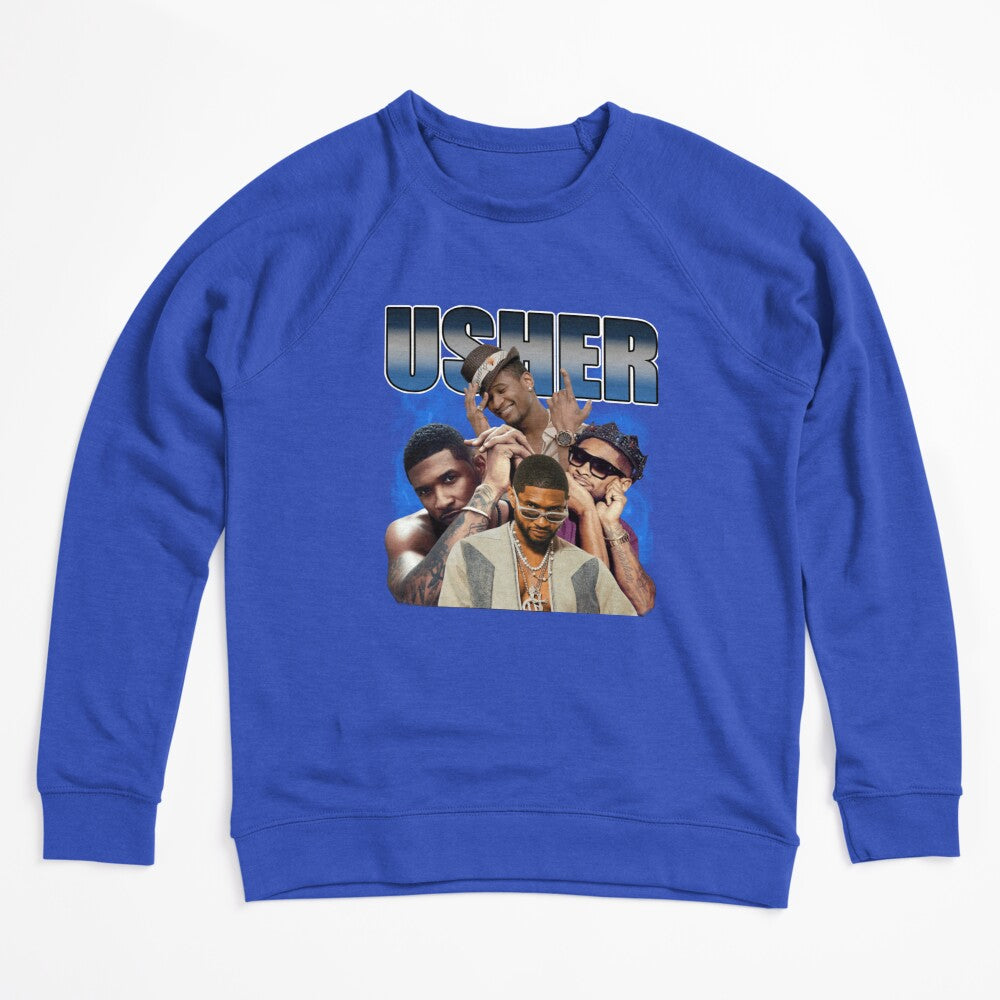 Usher Retro R&B Portrait Collage Shirt