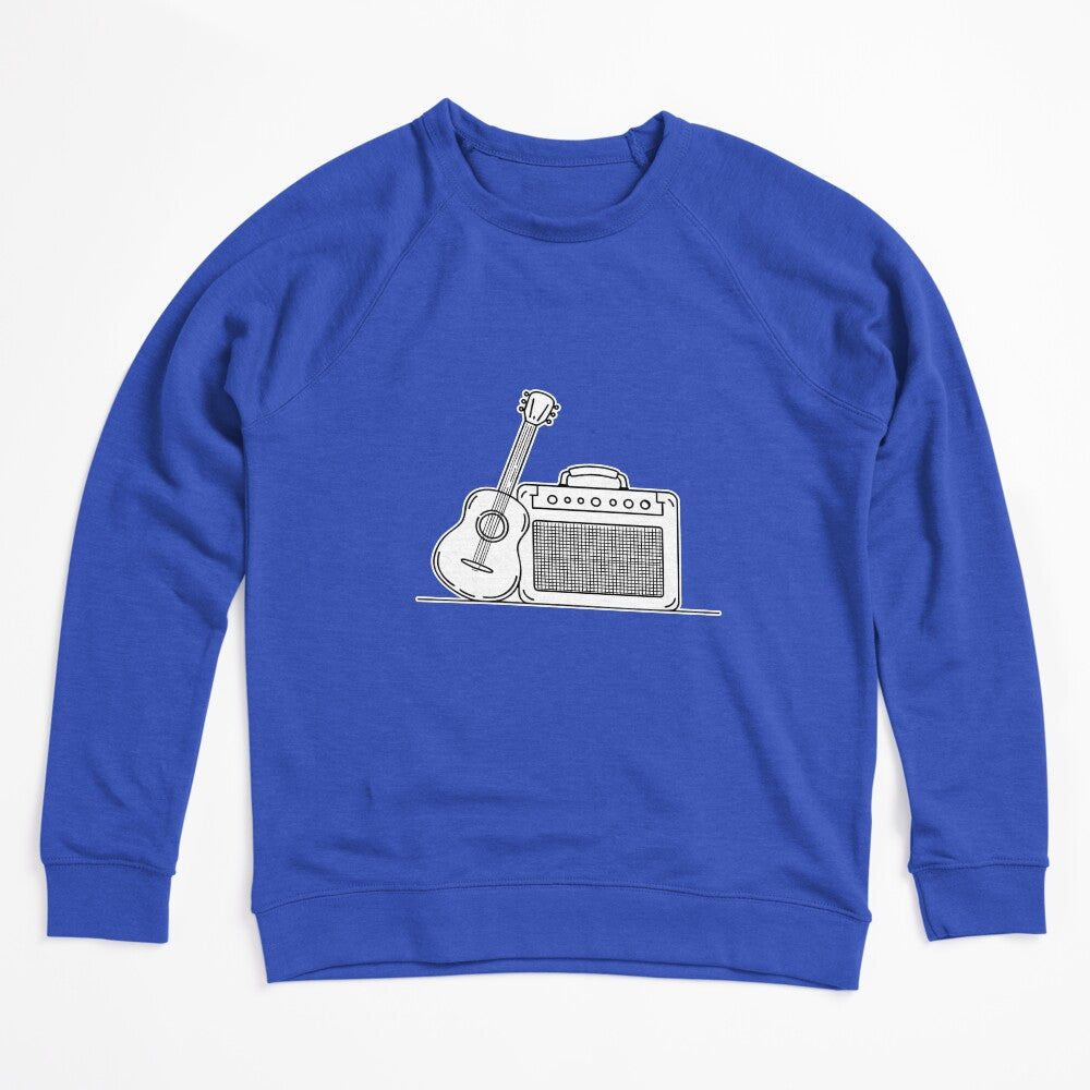 Illustration Of An Amplifier Placed Next To A Guitar Shirt