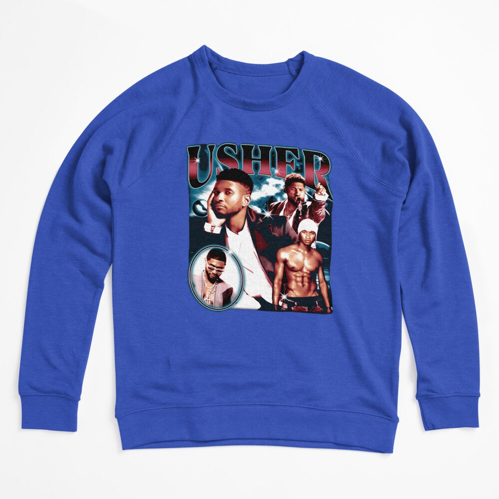 Usher 90s R&B Superstar Collage Design Shirt