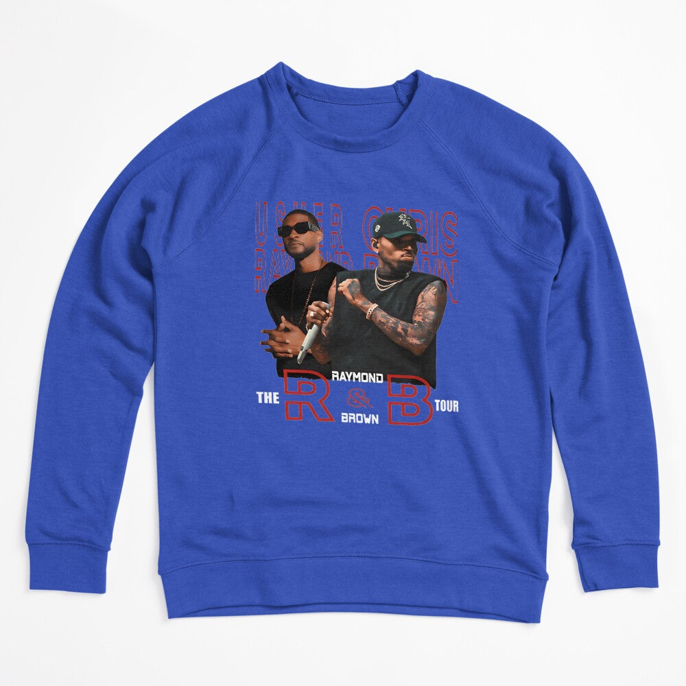 Usher And Chris Brown R&B Tour Inspired Graphic Design Shirt