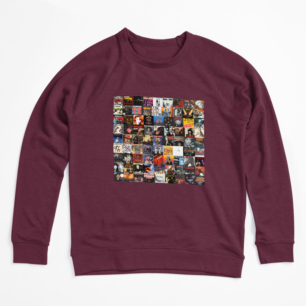 Rock Vinyl Record Collage Art Design For Music Lovers Shirt