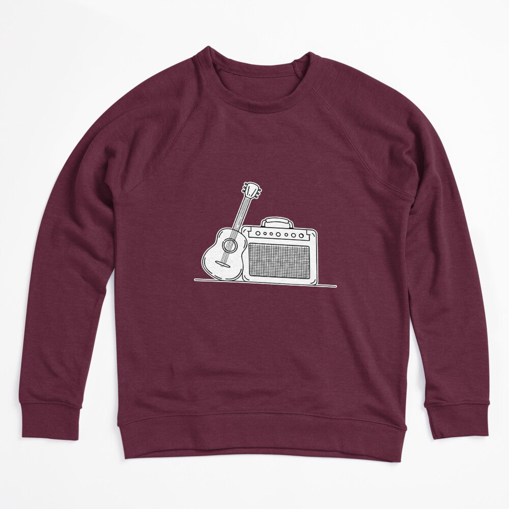 Illustration Of An Amplifier Placed Next To A Guitar Shirt