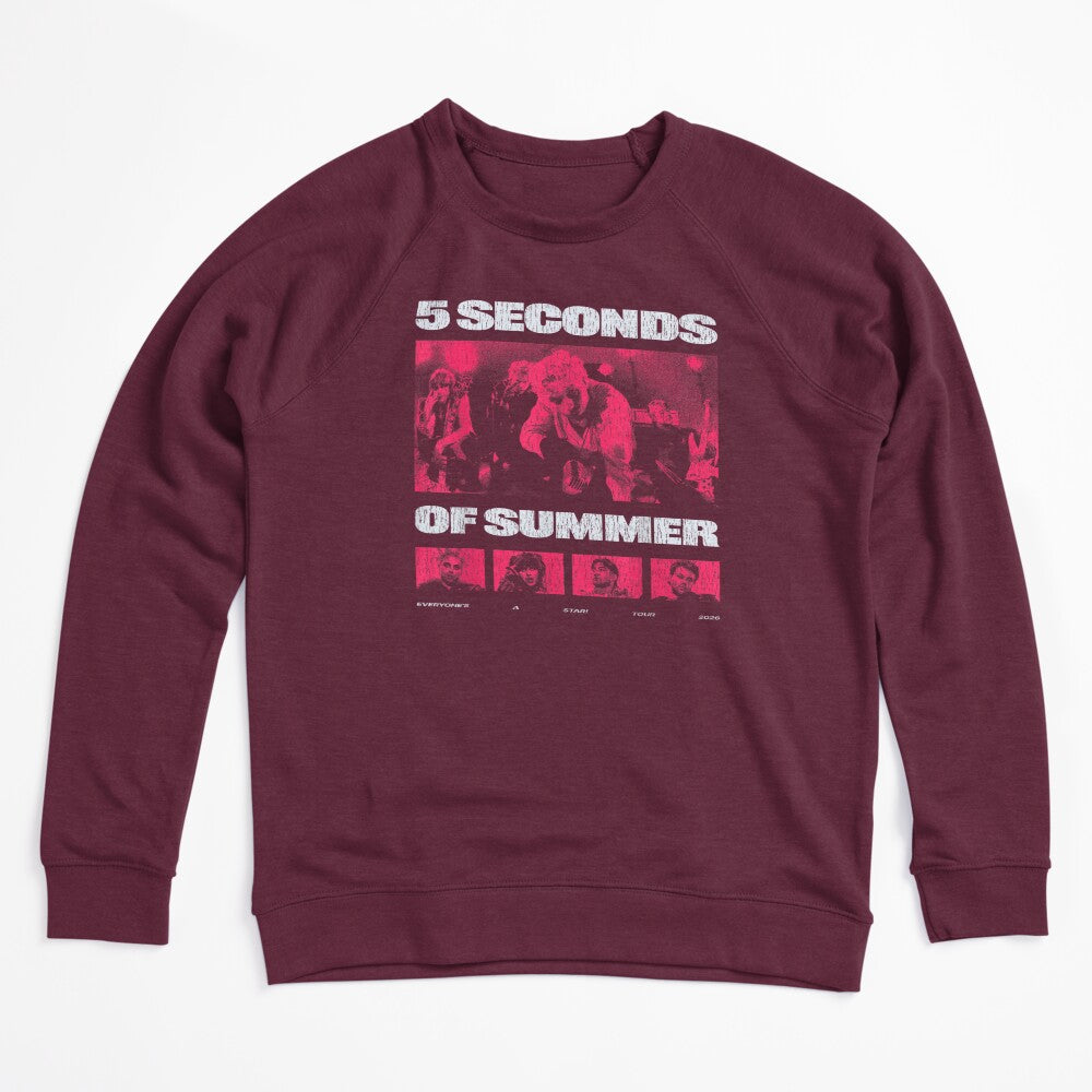 Retro 5 Seconds Of Summer Tour Photo Graphic Pop Punk Band Shirt
