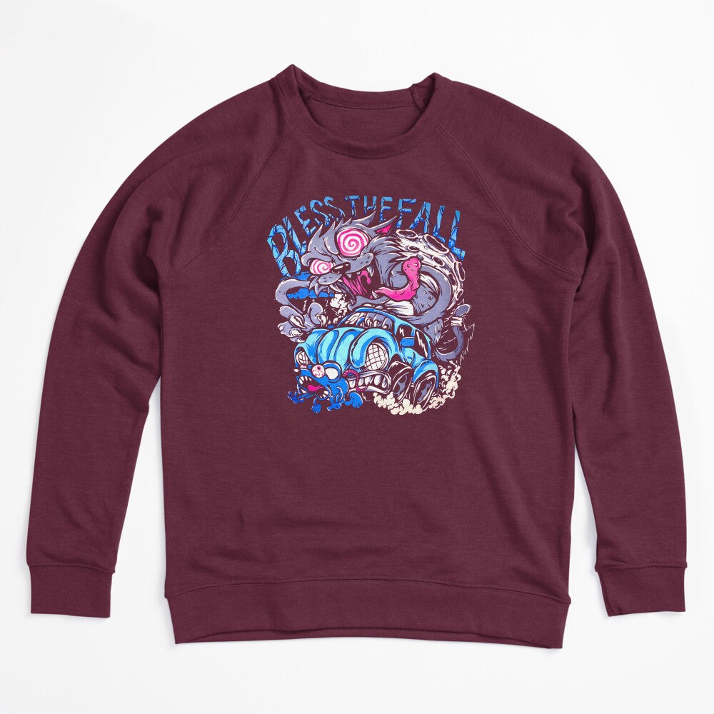 Blue Typography Screamo Band Shirt