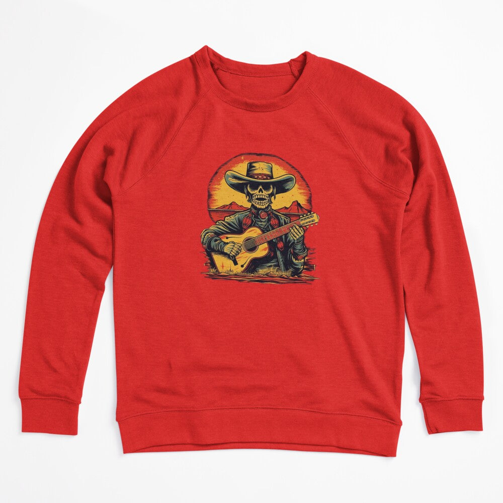 Western Skeleton Cowboy Playing Guitar Shirt