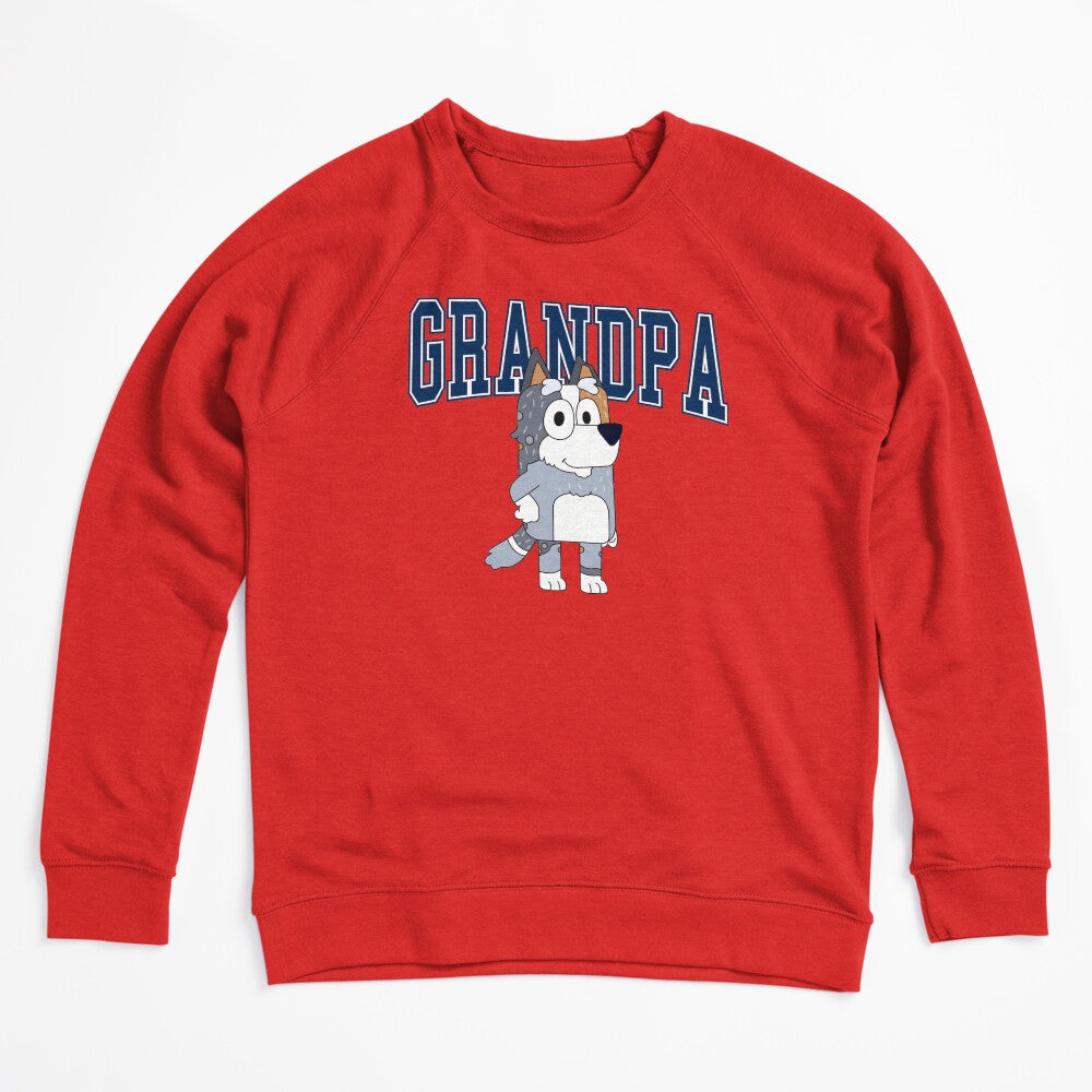 Grandpa Dog Character Varsity Shirt