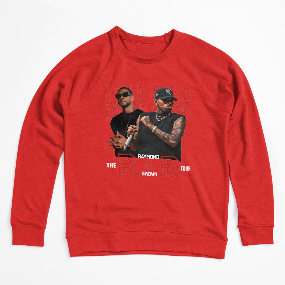 Usher And Chris Brown R&B Tour Inspired Graphic Design Shirt