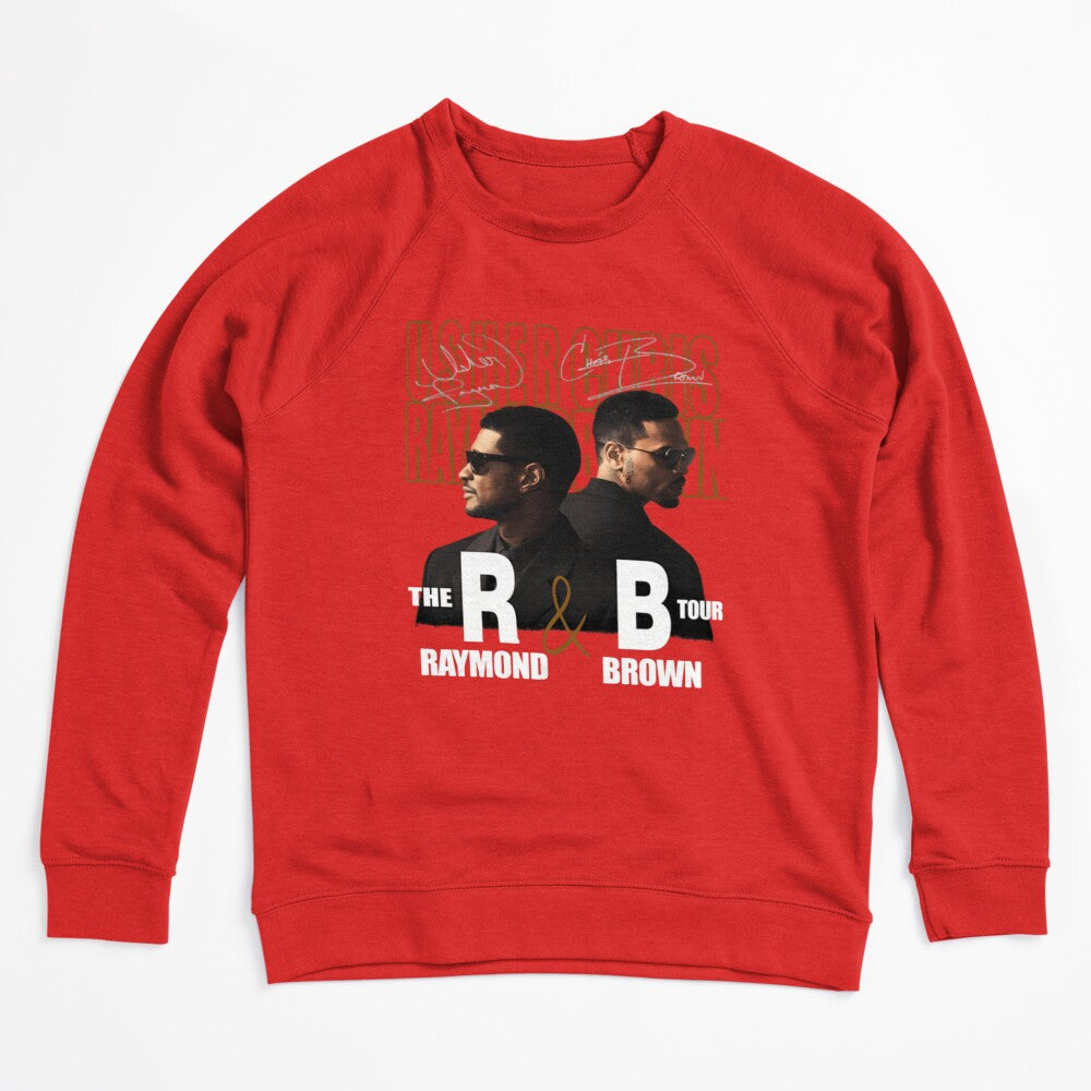 Usher Chris Brown R&B Tour Collage Design Shirt