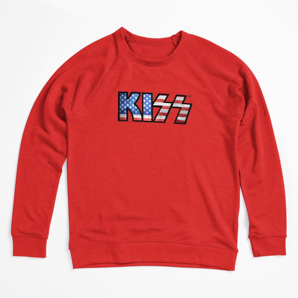 KISS Logo - American Flag Shirt