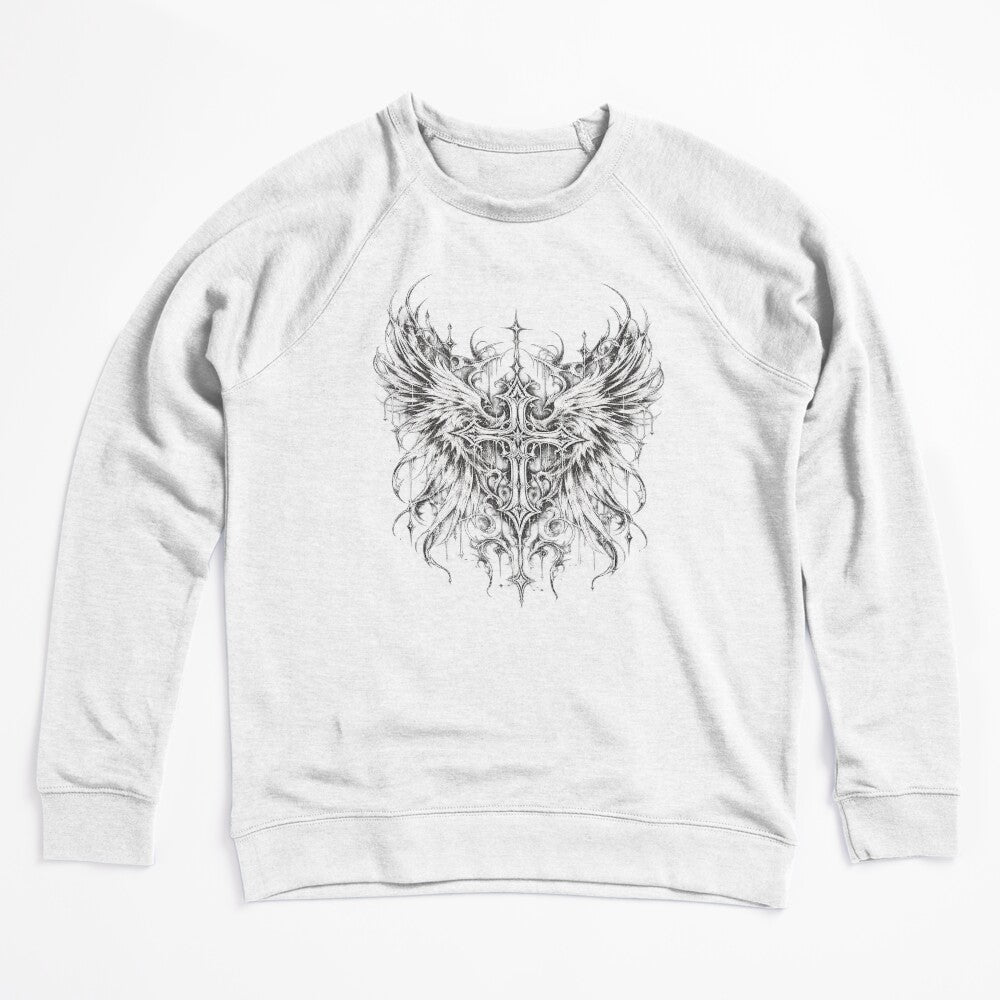Gothic Angel Wings Cross Shirt