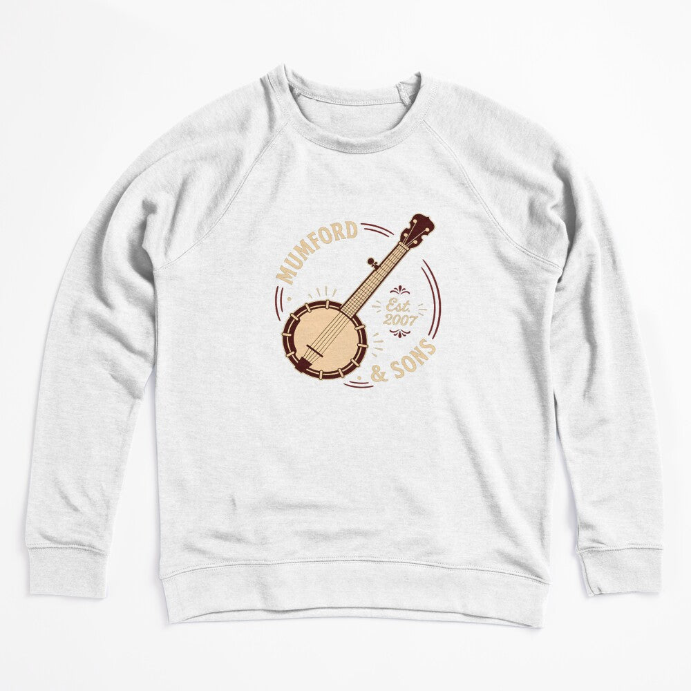 Mumford And Sons Faded Red Banjo Artwork Shirt