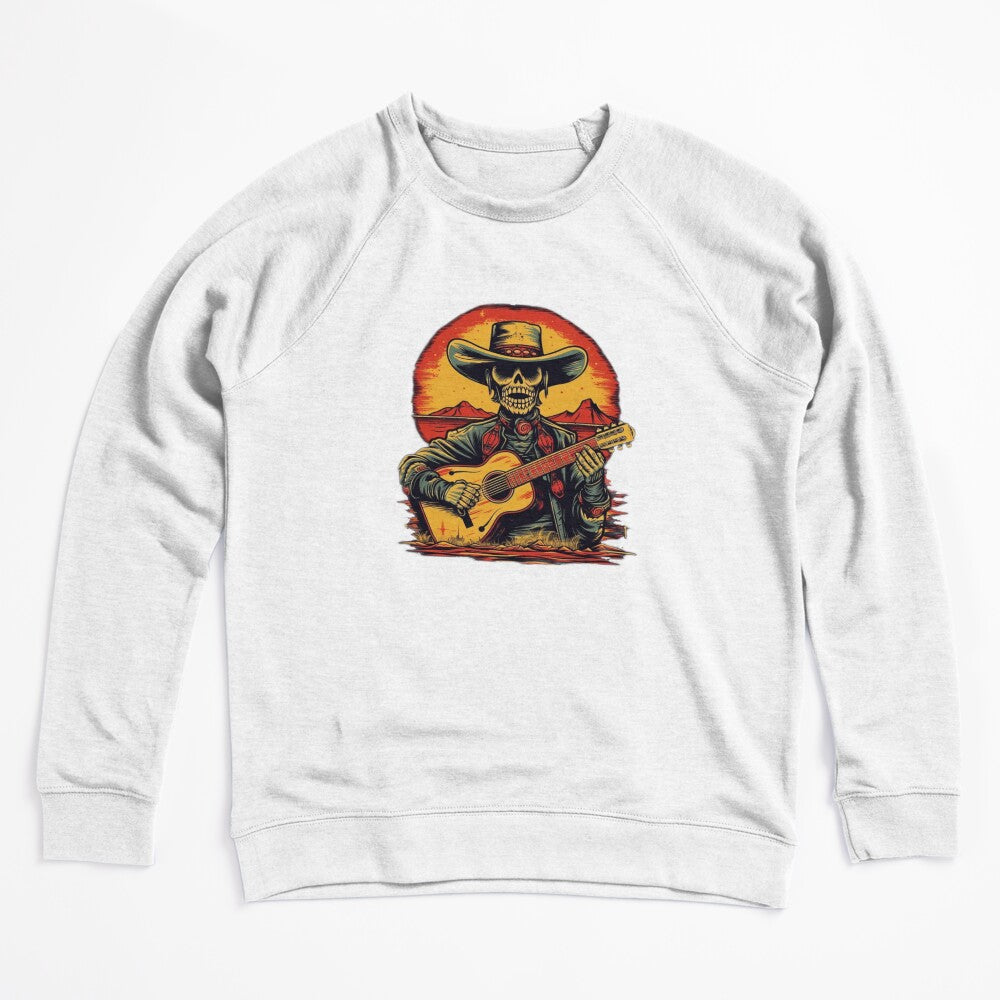 Western Skeleton Cowboy Playing Guitar Shirt