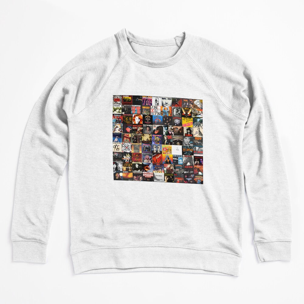 Rock Vinyl Record Collage Art Design For Music Lovers Shirt