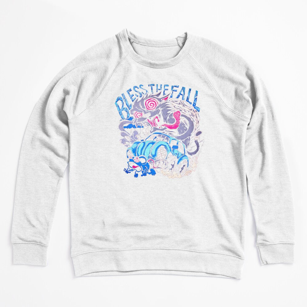 Blue Typography Screamo Band Shirt